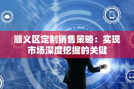 顺义区定制销售策略：实现市场深度挖掘的关键