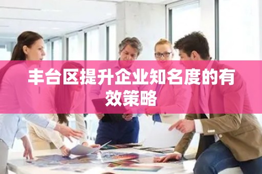 丰台区提升企业知名度的有效策略