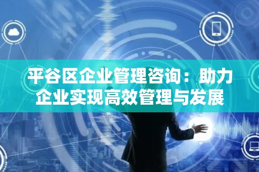 平谷区企业管理咨询：助力企业实现高效管理与发展