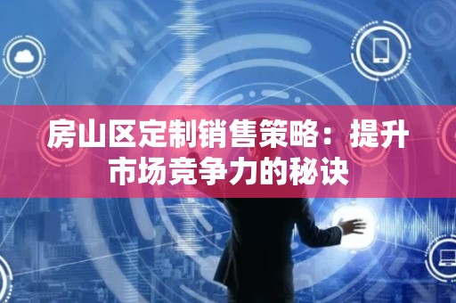 房山区定制销售策略：提升市场竞争力的秘诀
