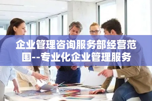 企业管理咨询服务部经营范围--专业化企业管理服务