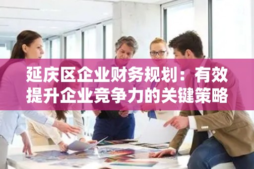 延庆区企业财务规划：有效提升企业竞争力的关键策略