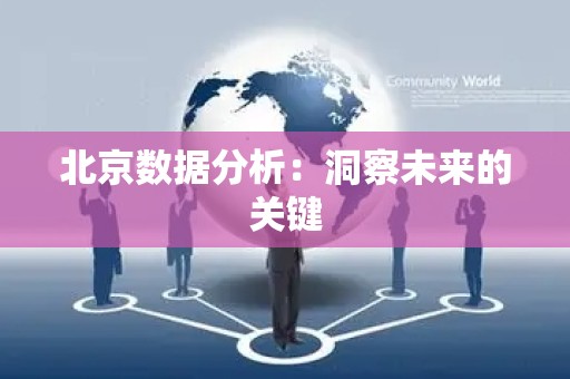 北京数据分析：洞察未来的关键