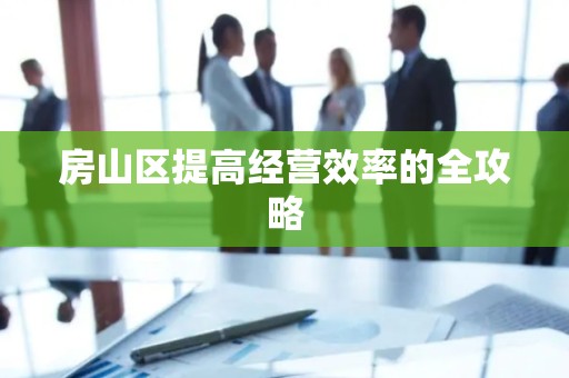 房山区提高经营效率的全攻略