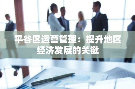 平谷区运营管理：提升地区经济发展的关键