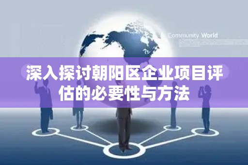 深入探讨朝阳区企业项目评估的必要性与方法