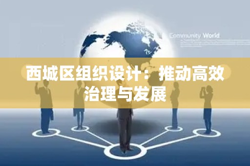 西城区组织设计：推动高效治理与发展