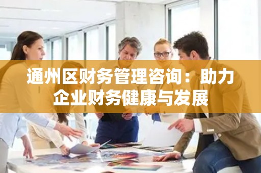 通州区财务管理咨询：助力企业财务健康与发展