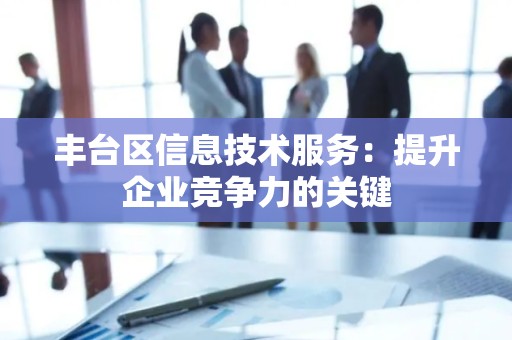 丰台区信息技术服务：提升企业竞争力的关键