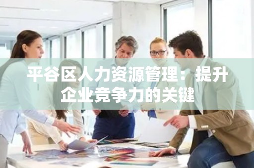 平谷区人力资源管理：提升企业竞争力的关键
