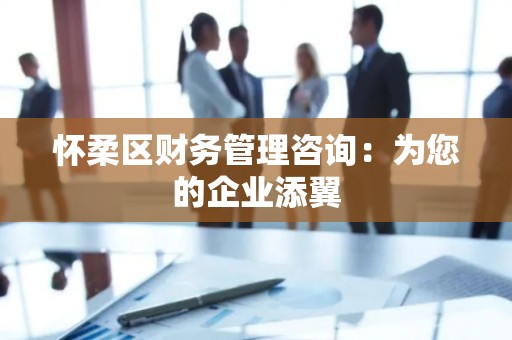 怀柔区财务管理咨询：为您的企业添翼