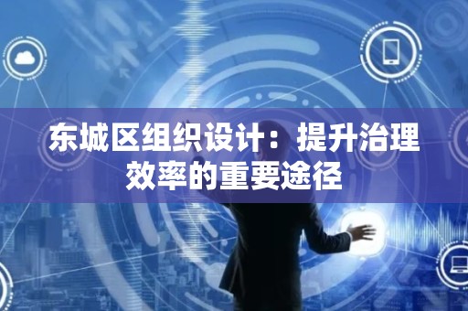 怀柔区组织设计：提升治理效率的重要途径