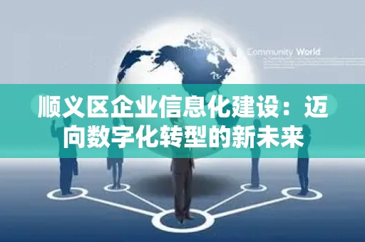 顺义区企业信息化建设：迈向数字化转型的新未来