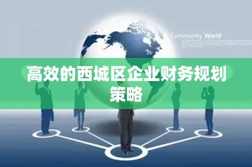 高效的西城区企业财务规划策略